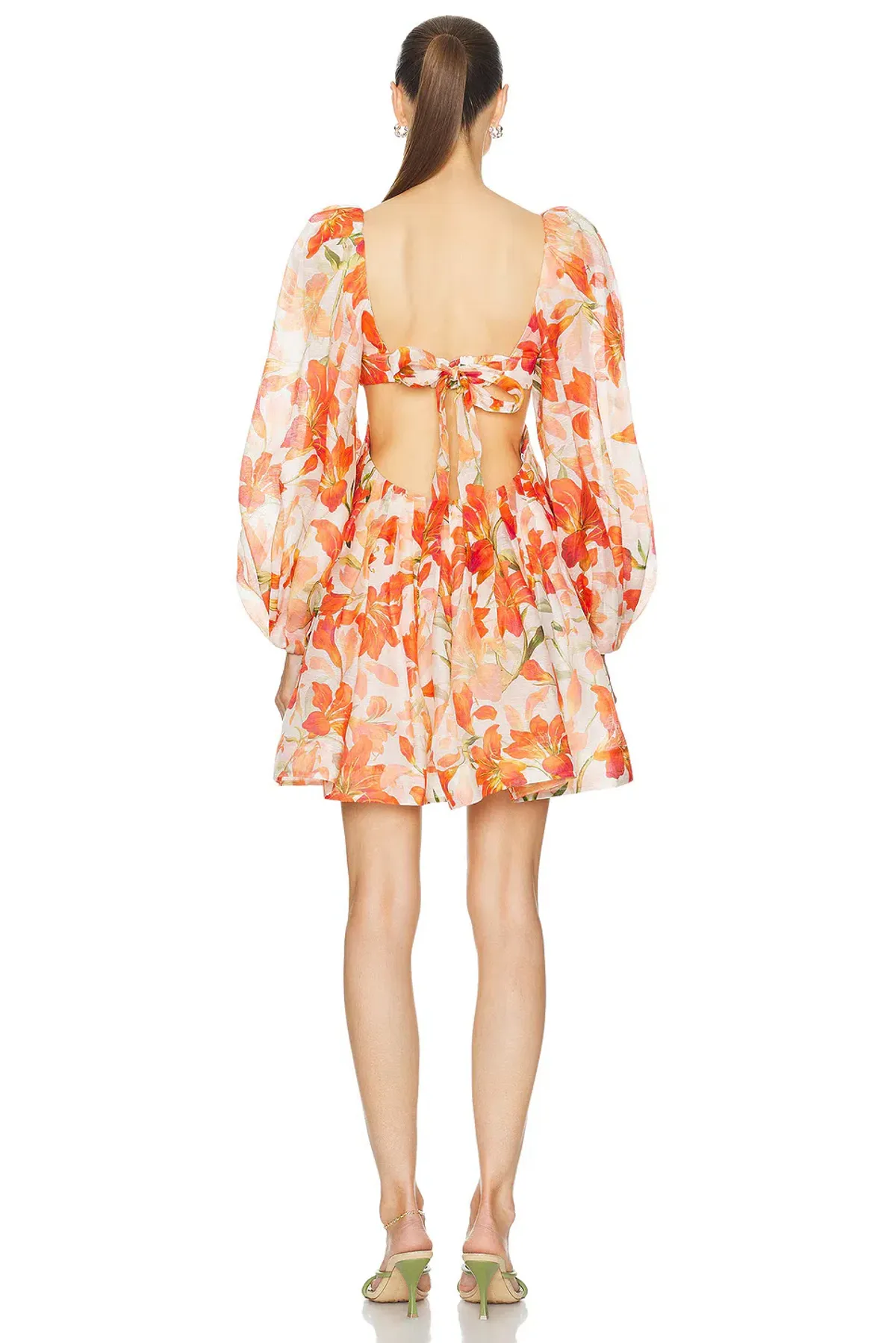 Zimmermann Tranquillity Bralette Mini Dress Red Lily Size 0P / 6 AU - Image 2