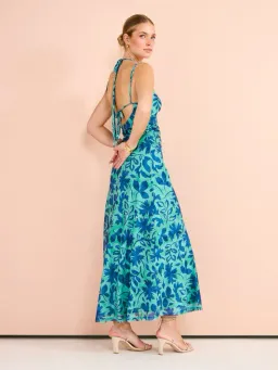 Hansen And Gretel Odessa Dress In Aqua Leaf Size L/AU 12 for rent on The Volte - image 2