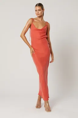 Winona Marcella Cowl Dress Scarlet Red Size XXS / AU 4 for rent on The Volte - image 2