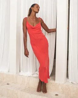 Winona Marcella Cowl Dress Scarlet Red Size XXS / AU 4 for rent on The Volte - image 1