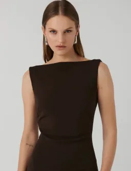 Effie Kats Verona Gown Coffee Size 8 for rent on The Volte - image 2