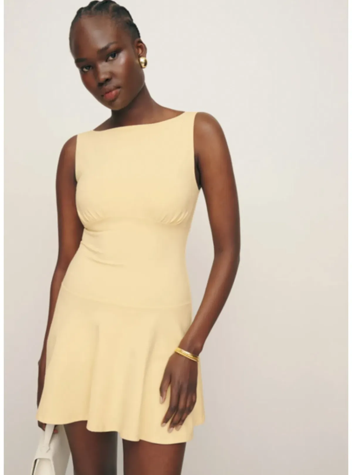 Mayve Knit Mini Dress Yellow Size XS / AU 8 - Image 3