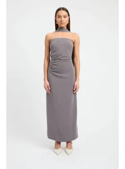 Kookai Koko Scarf Maxi Dress Charcoal Size 40 / AU 12 for rent on The Volte - image 1