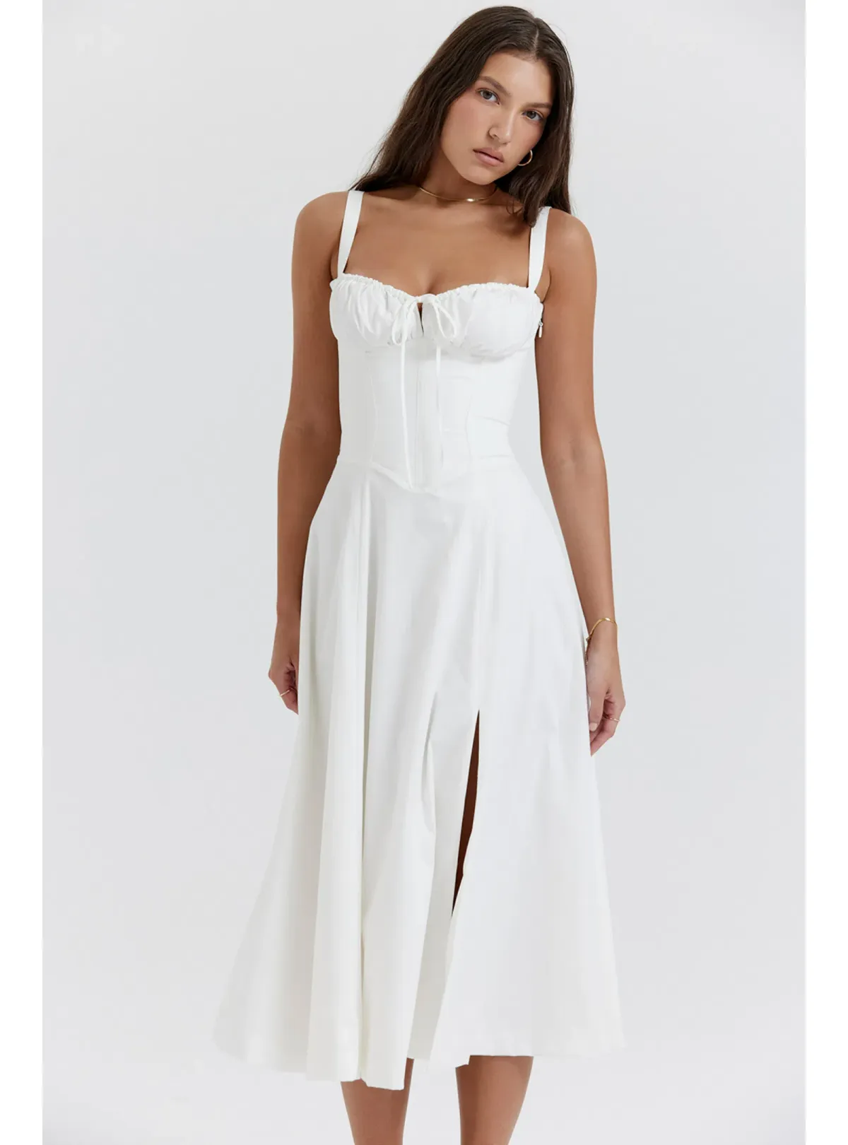 House of CB Carmen Dress White Size S / AU 8 - Image 3