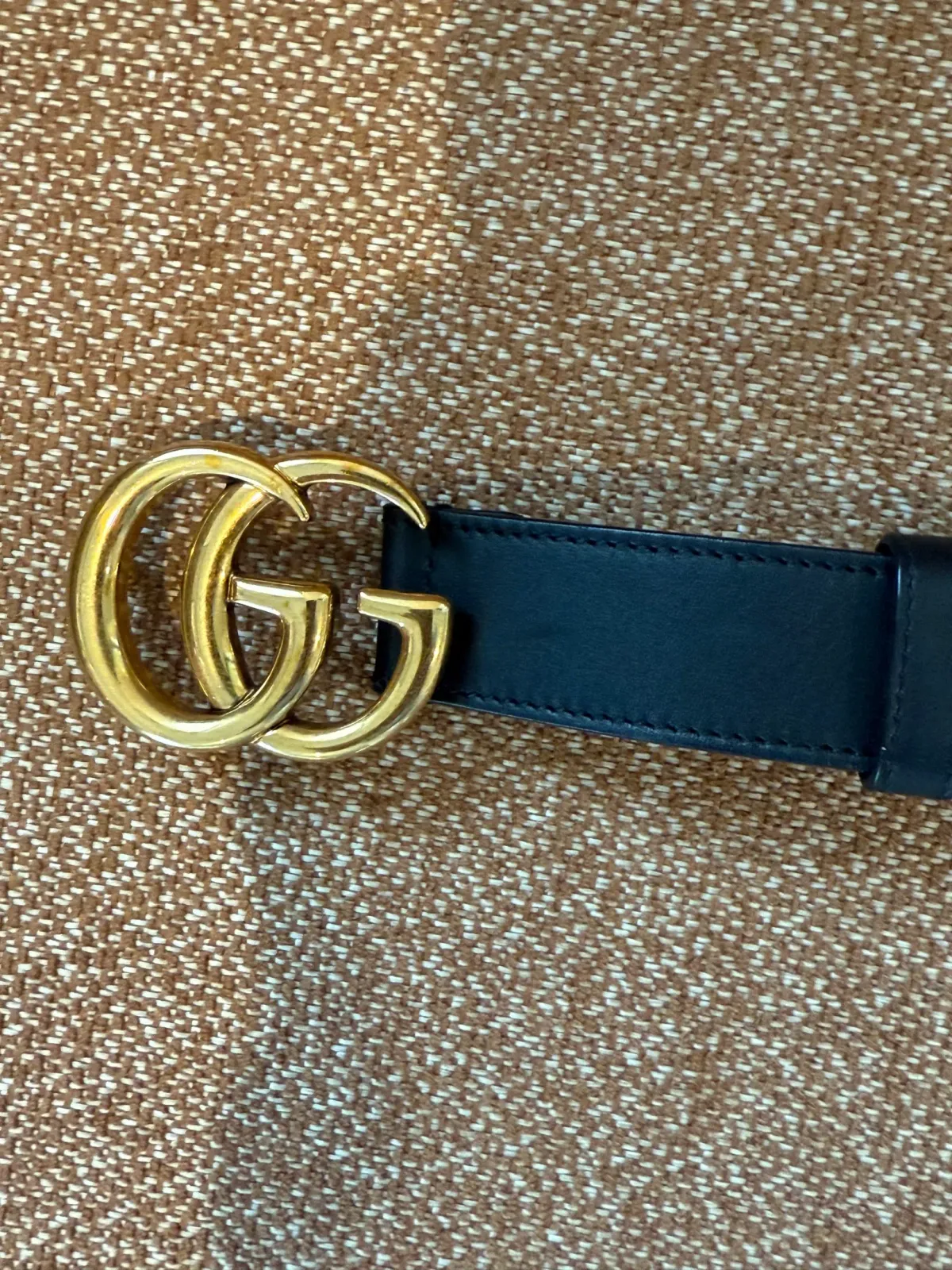 Gucci Double G Buckle Leather Belt Black Size 75 - Image 3