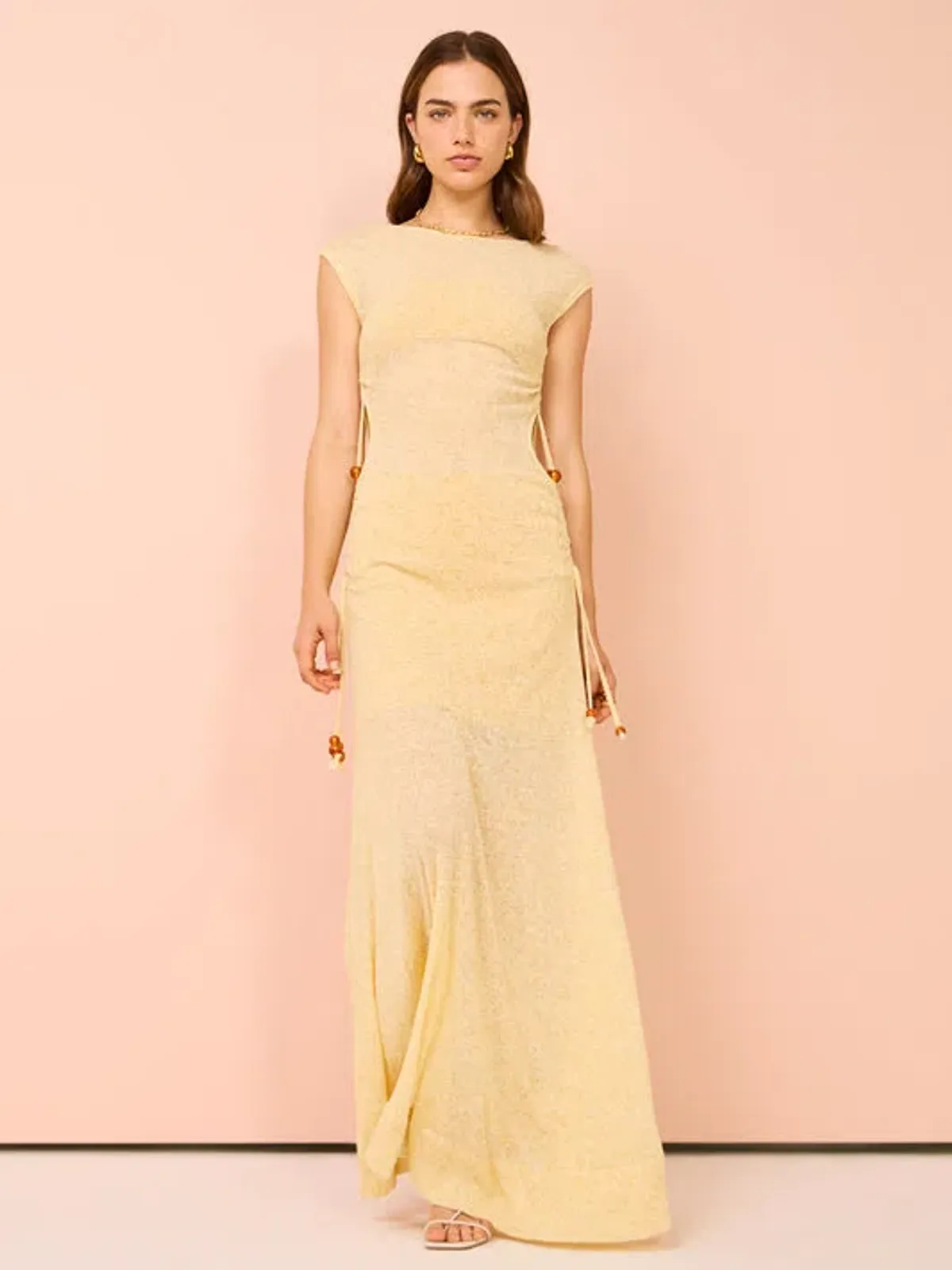 Tojha Ayanna Dress Sorbet Yellow Size 6 - Image 6