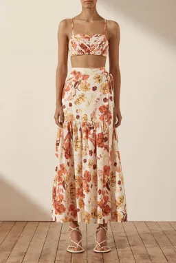 Shona Joy Kalani Pleated Bralette Multi Size AU 8 for rent on The Volte - image 2