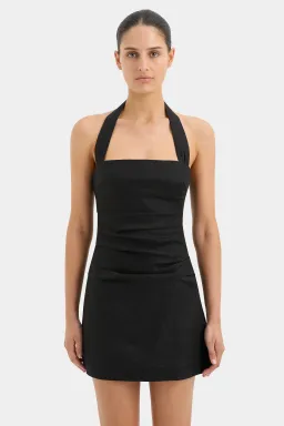 Sir The Label Noemi Halter Mini Dress in Black Size 1 / AU 8 for rent on The Volte - image 2