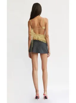 Bec & Bridge Set  Spiral Crush Top Citrus and Malibu Bay Frill Skirt Citrus Plum FLoral Size AU 10 for rent on The Volte - image 2