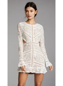For Love And Lemons Emerie Mini Dress White Size M / AU 10 for rent on The Volte - image 2