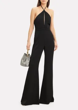Alexis Naila Wide Leg Halter Jumpsuit Black Size 10  for rent on The Volte - image 3