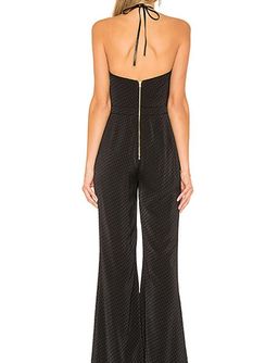 Alexis Naila Wide Leg Halter Jumpsuit Black Size 10  for rent on The Volte - image 2