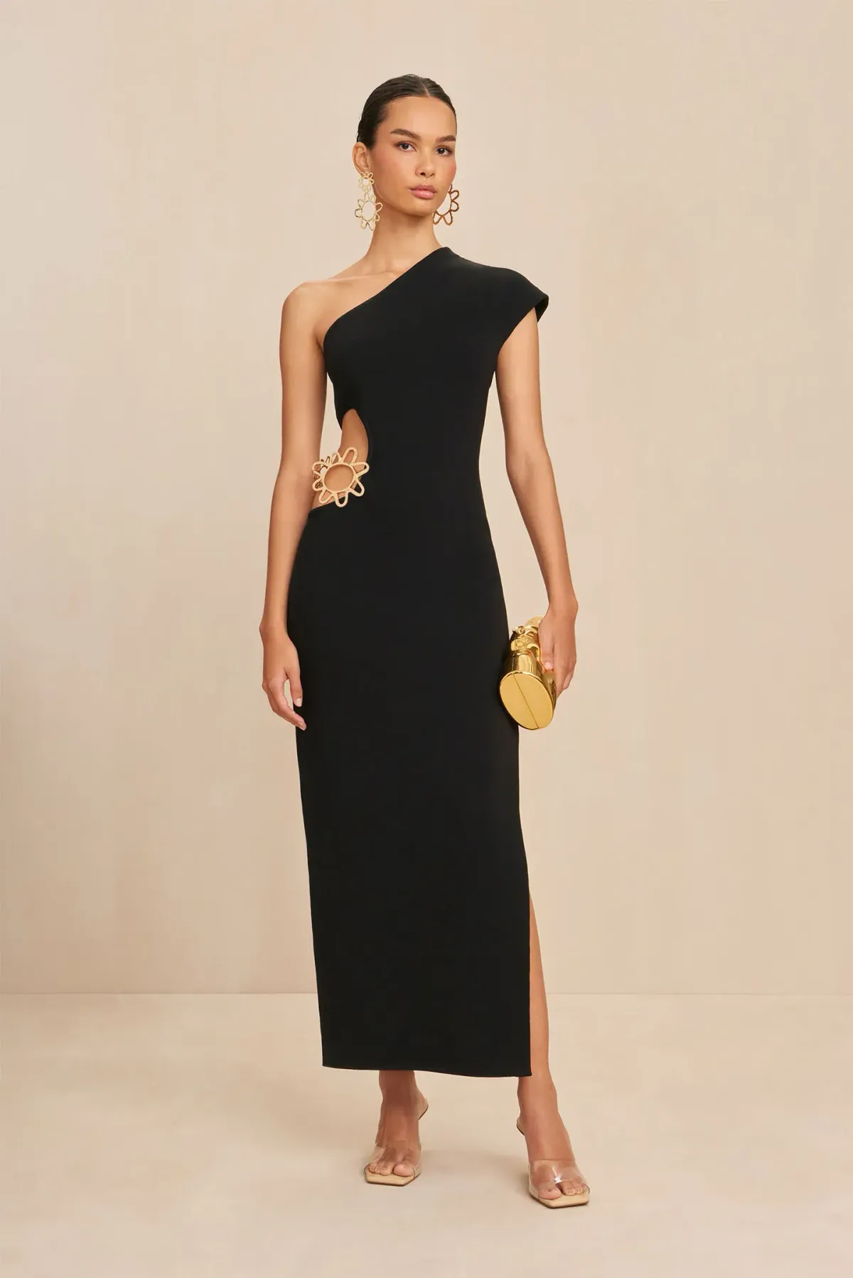 Cult Gaia Adrian Knit Dress Black Size AU 6 - Image 1