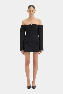 Sir the Label Sandrine Tailored Mini Dress Black Size 1 / AU 8 for rent on The Volte - image 1