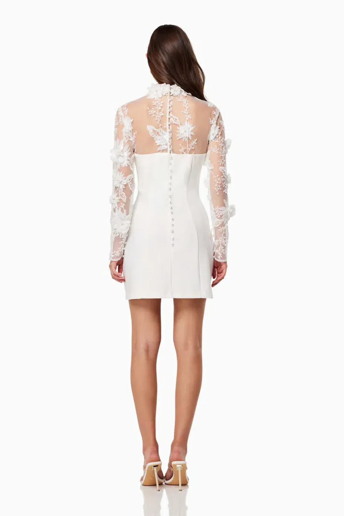 Elliatt Damaris Mini Dress in White Size Small / AU 8 - Image 3