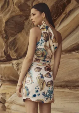 Sonya Moda Nour Mini Dress in Seashell Size 14 for rent on The Volte - image 4