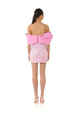 Eliya The Label Bianca Mini Dress in Pink Size Small / AU 8 for rent on The Volte - image 3