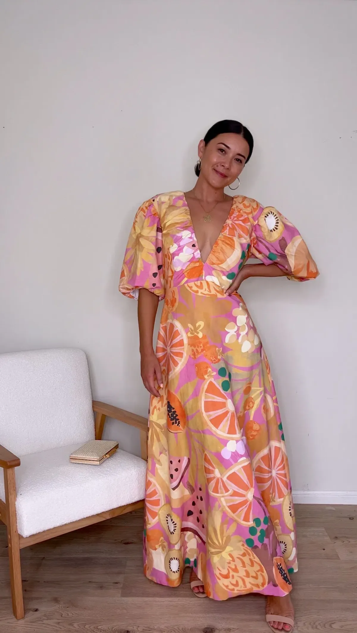 By Nicola Bolero Maxi Dress  in Fruit Punch Size 12 - Image 3
