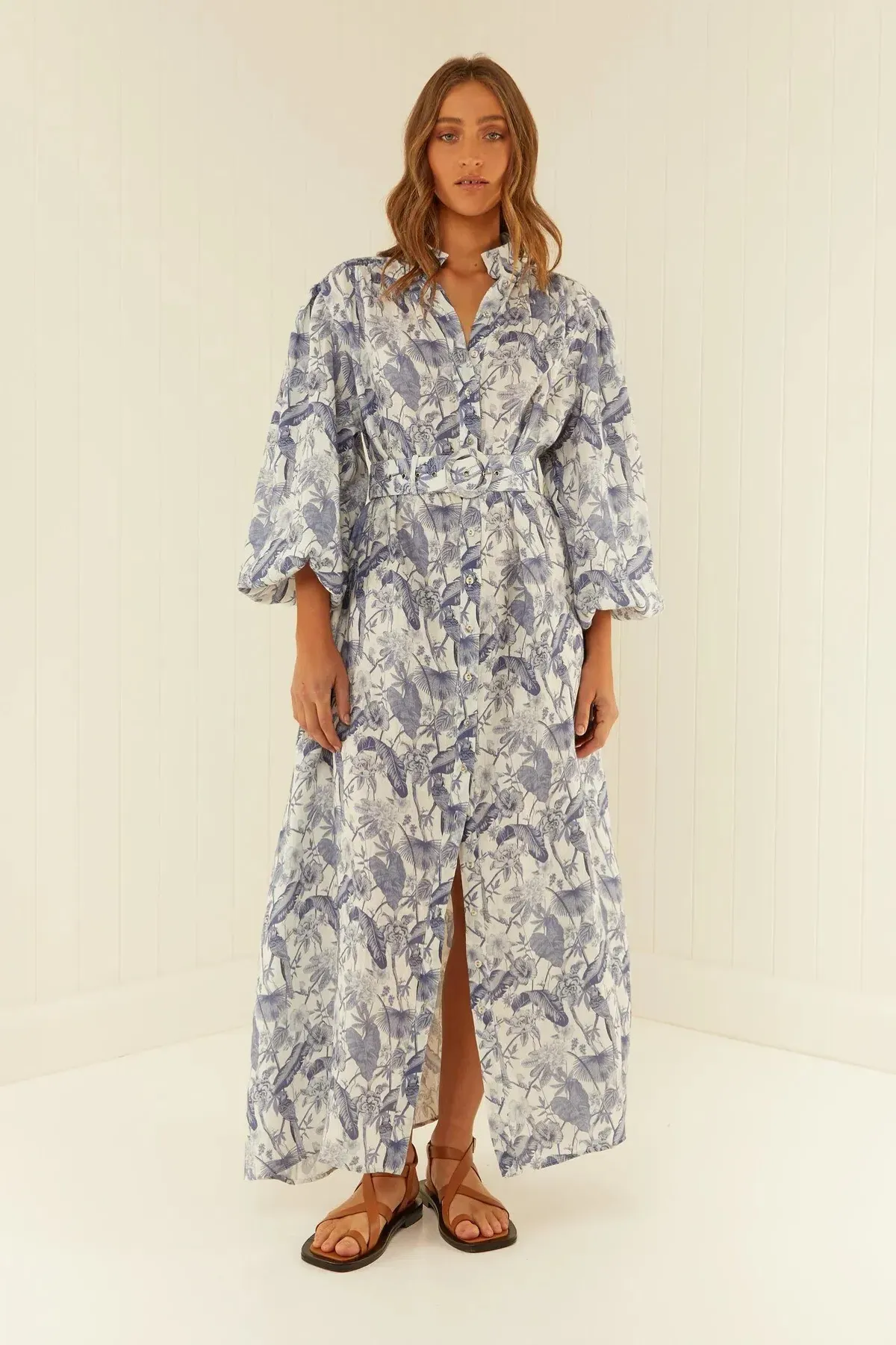 Palm Noosa Noddy Dress Jungle Blue Size 14 - Image 1