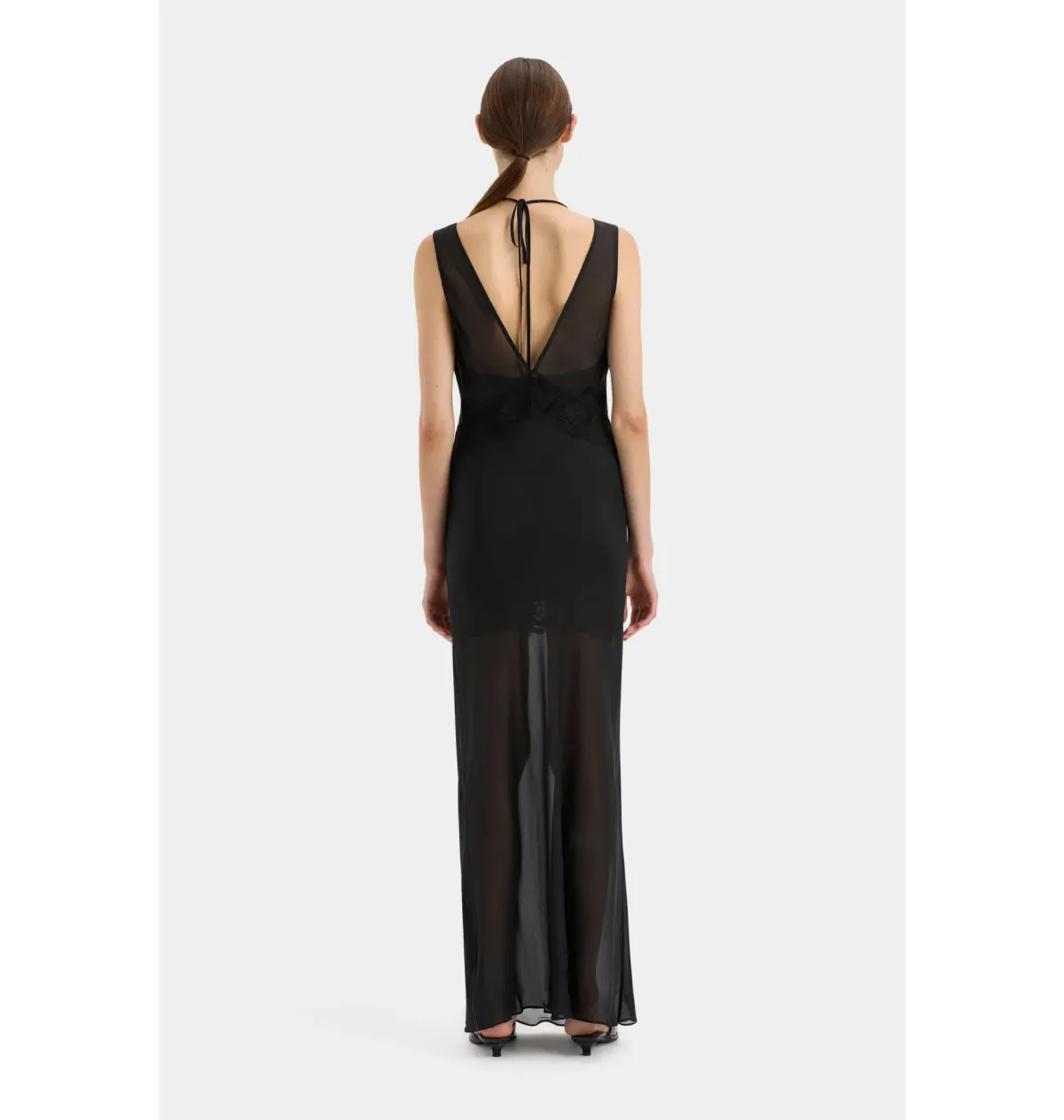 Sir the Label Avellino Lace Layered Dress Black Size AU 14 - Image 2
