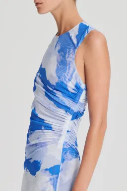 Scanlan Theodore Italian Cloud Print Dress Print Size 12  for rent on The Volte - image 3