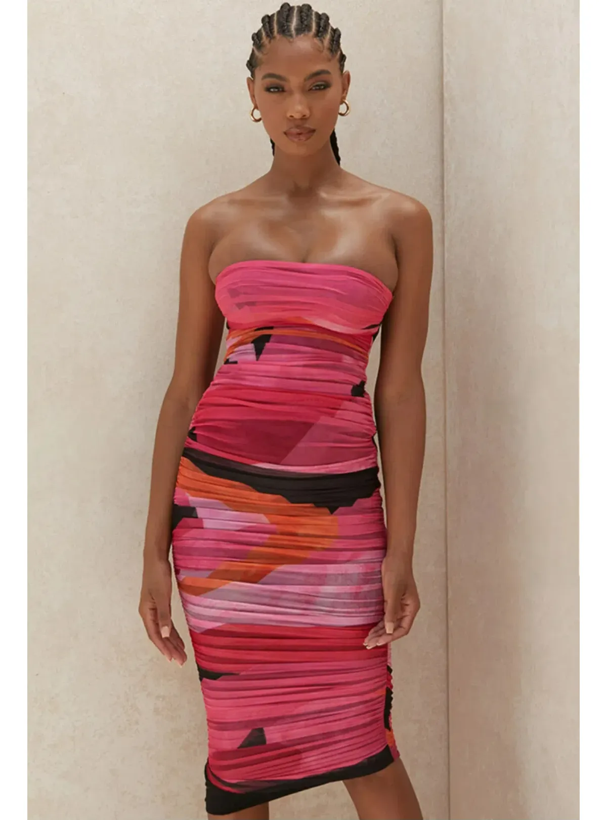 House of CB Sasha Midi Dress Multi Size M / AU 10 - Image 2