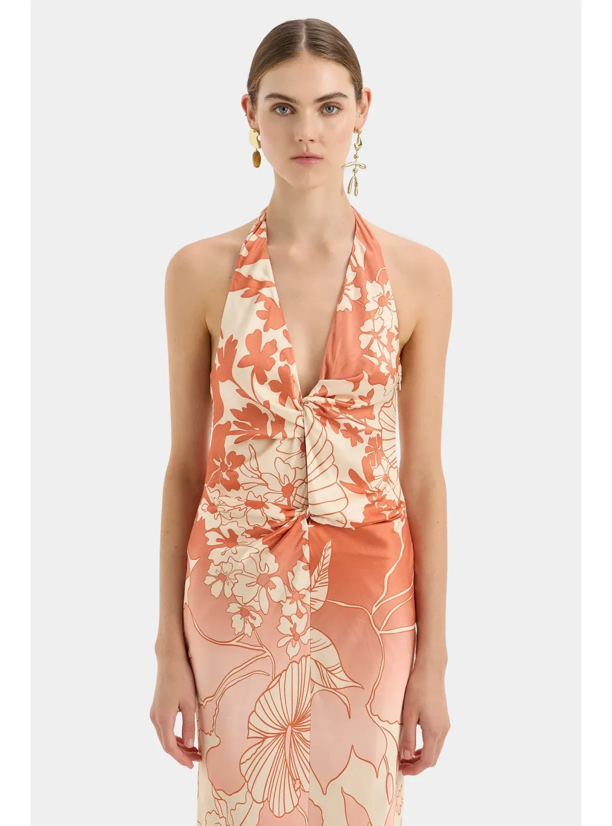 Sir the label Como Twist Dress Paradiso Print Size AU 12 - Image 2