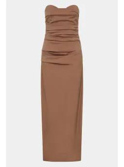 Sir the Label Alba Gown in Mocha Size AU 12 for rent on The Volte - image 4