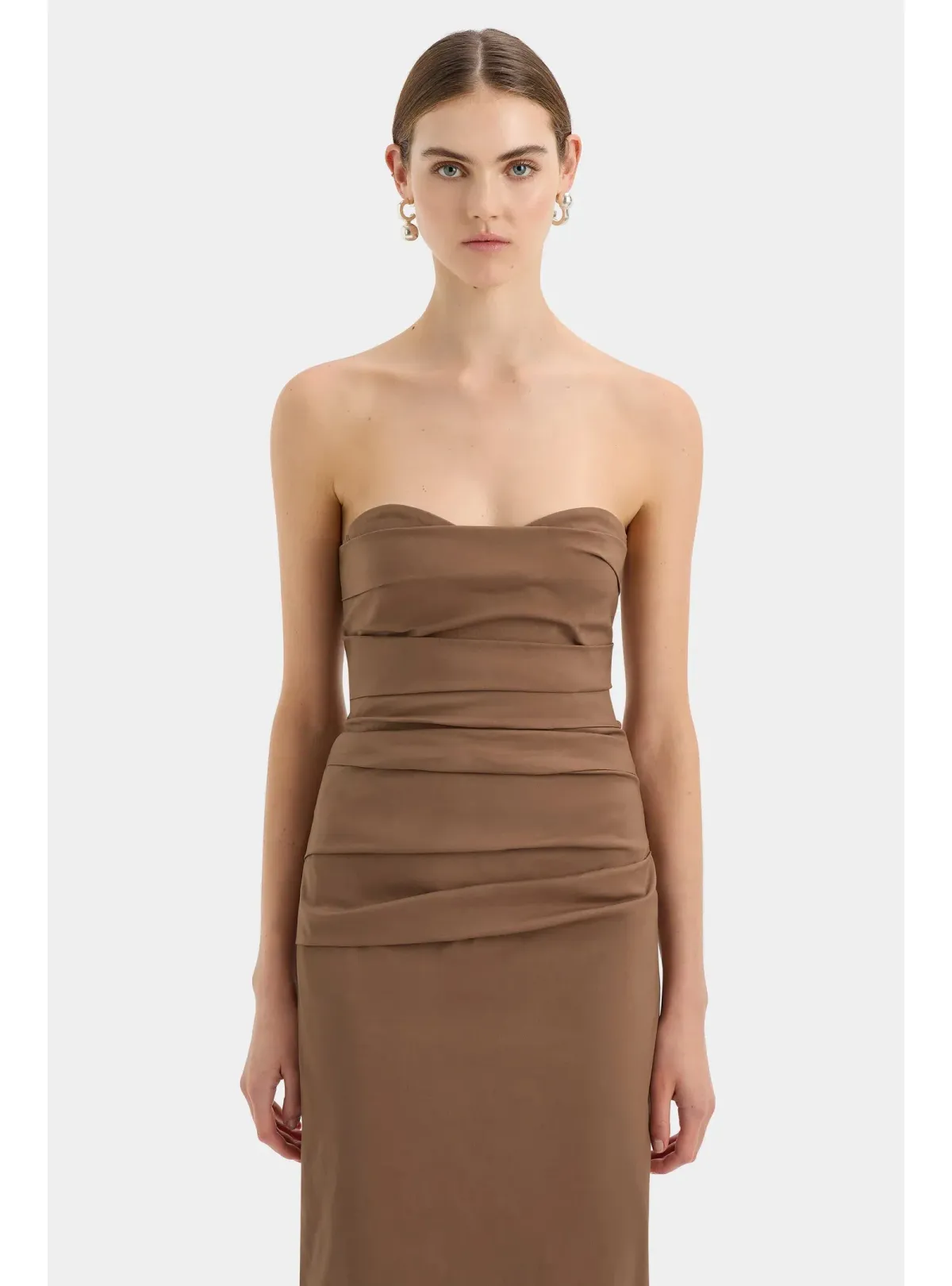 Sir the Label Alba Gown in Mocha Size AU 12 - Image 2