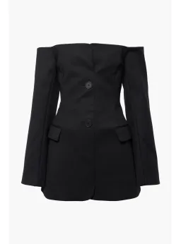 Sir The Label Sandrine Tailored Mini Dress Black Size AU 12 for rent on The Volte - image 3