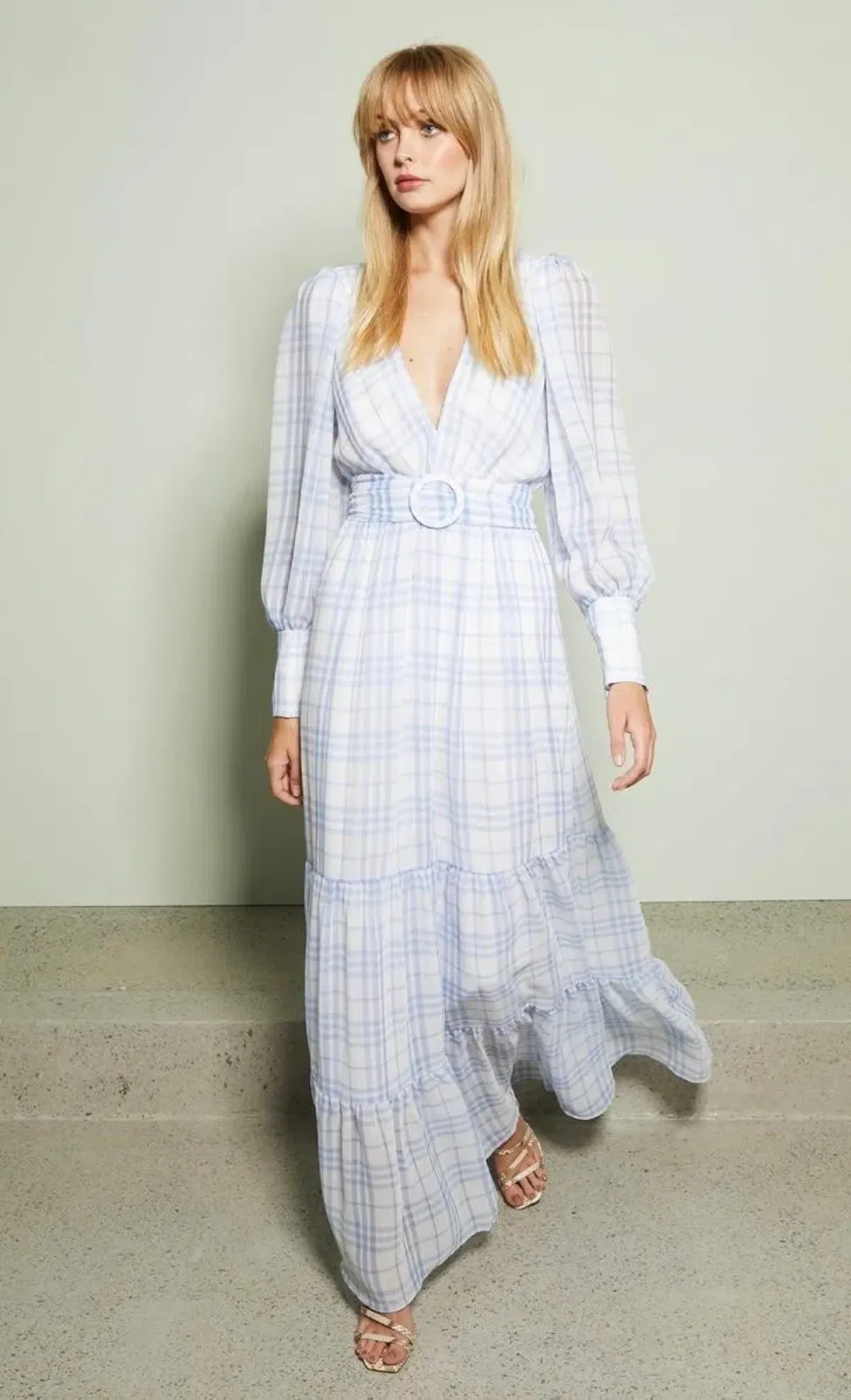 Bec & Bridge Alexa Long Sleeve Midi Dress Print Size 8 - Image 4