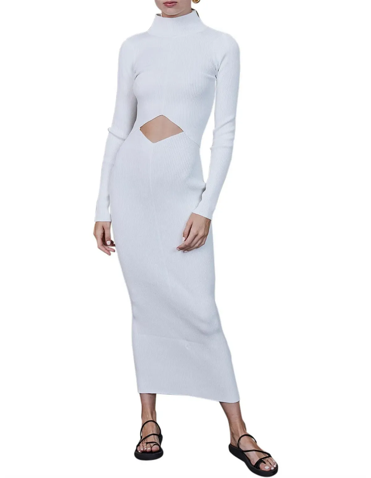 Bec & Bridge Lillian Midi Dress Ivory Size 6 - Image 2