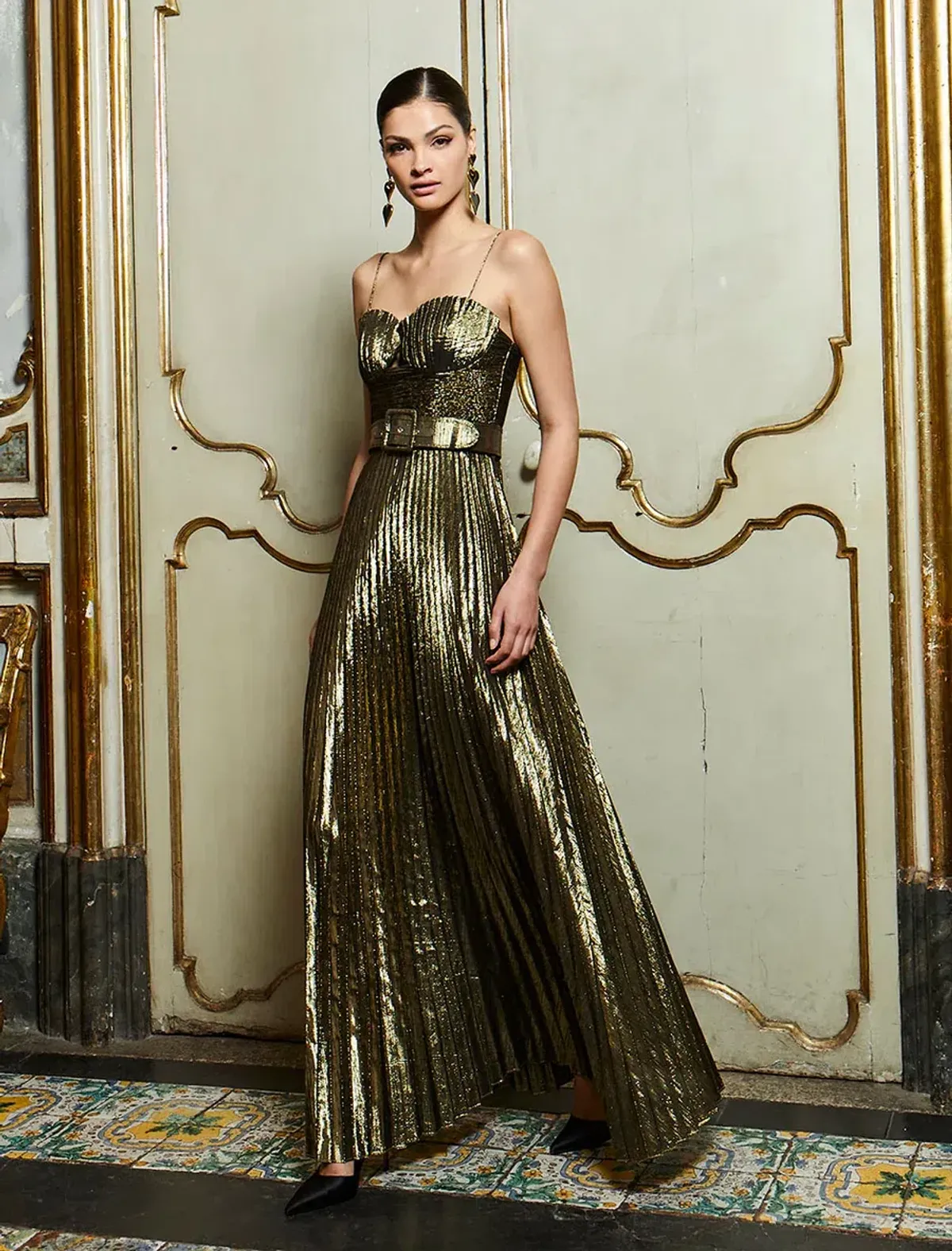 Rebecca Vallance Josie Gown in Metallic Size 14 - Image 1