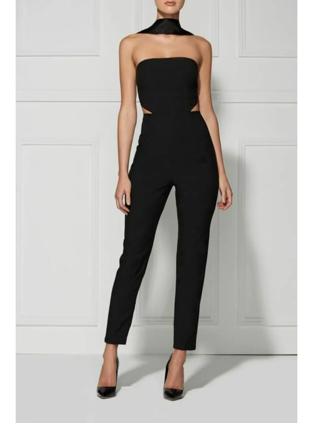 MISHA Christa Pantsuit Black Size 8 - Image 1