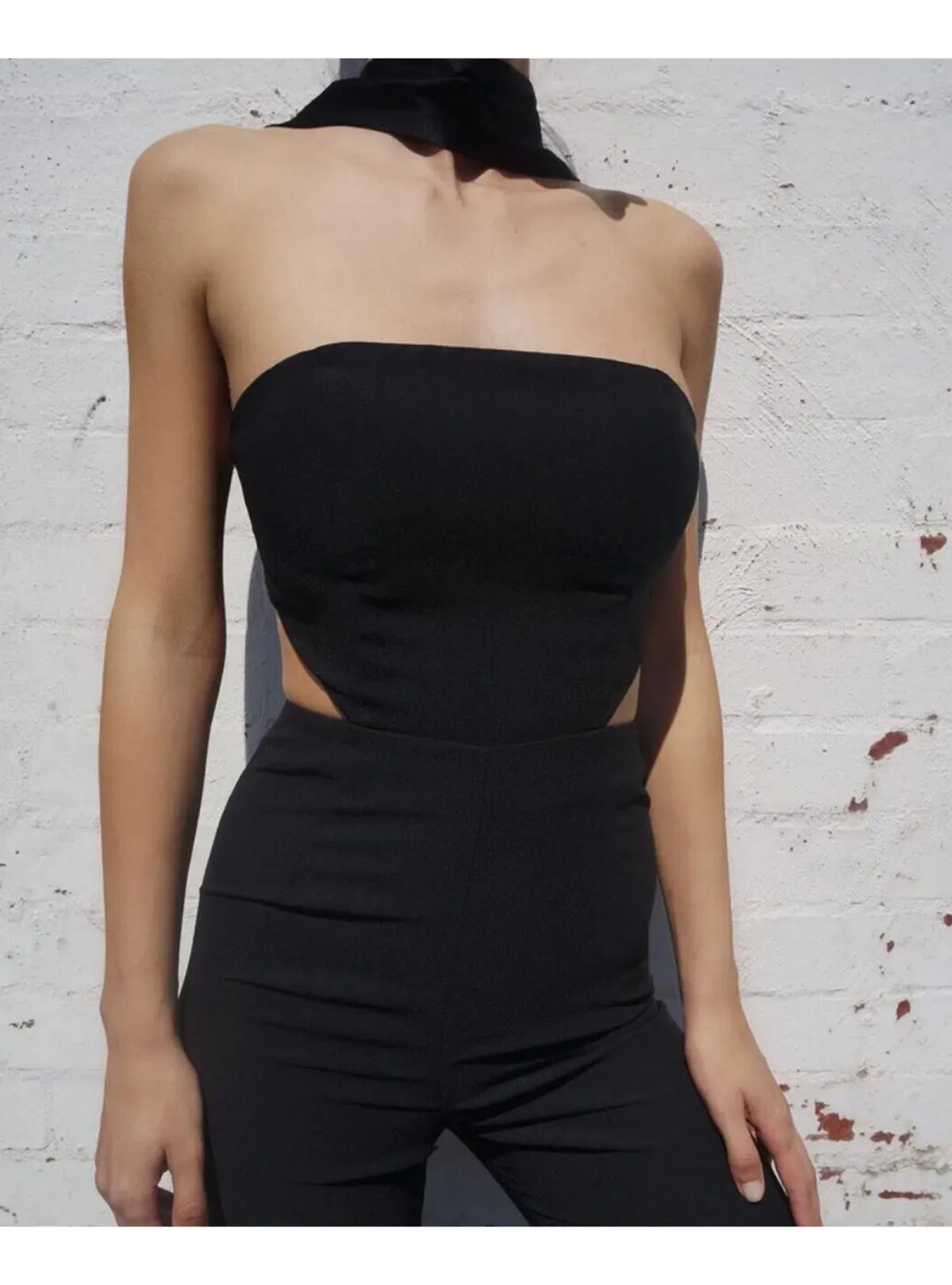 MISHA Christa Pantsuit Black Size 8 - Image 2