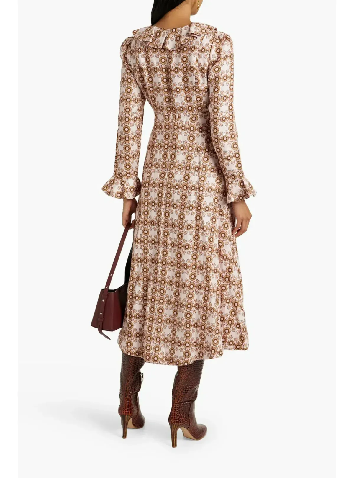 Zimmermann Daisy Midi Dress Pink Daisy Size 0 / AU 8 - Image 2