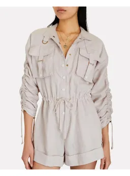 Zimmermann Utility Playsuit Dove Size 1 / AU 10  for rent on The Volte - image 3