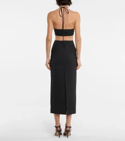 Christopher Esber Disconnect Halter Tie Dress Black  Size 10 AU for rent on The Volte - image 2
