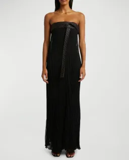 Christopher Esber Shadow Line Knit Maxi Gown Black Size XS/Au 6 for rent on The Volte - image 1