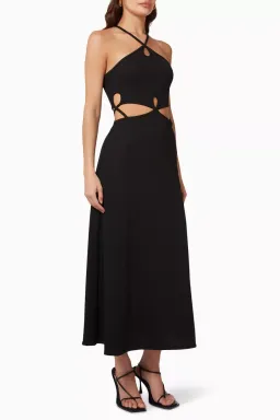Christopher Esber  Looped Cutaway Sleeveless Dress Black Size 10 AU for rent on The Volte - image 2
