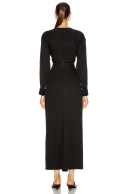 Christopher Esber  Ruched Disconnect Shirt Dress Black Size 12 AU for rent on The Volte - image 4
