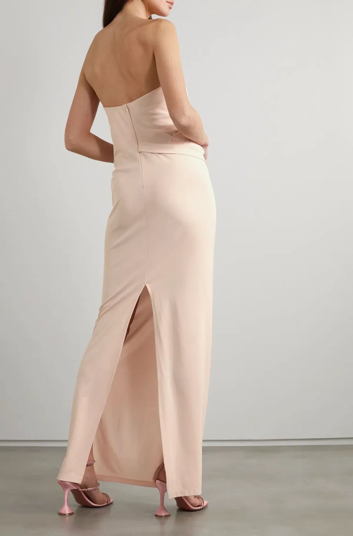 Christopher Esber Balm Strapless Ruched Dress Pink Size AU 10  - Image 2