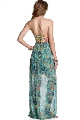 Maaji Swan Song Long Dress Multi Size S / AU 8 for rent on The Volte - image 3