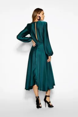 Sheike Fanciful Dress Peacock Size 14 for rent on The Volte - image 3