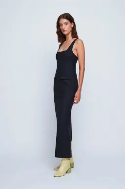 Anna Quan Ivana Maxi Dress Black Ink Size 6 for rent on The Volte - image 3