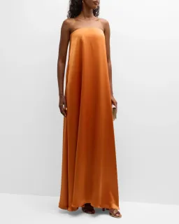 ANNA QUAN Delfina Maxi Dress Kumquat Orange 8 for rent on The Volte - image 7