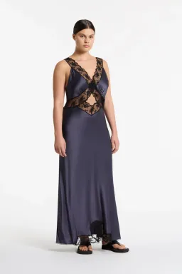 Sir the label Aries Cut Out Gown Navy Size 3/ AU 12 for rent on The Volte - image 3