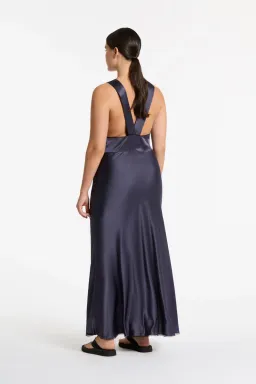 Sir the label Aries Cut Out Gown Navy Size 3/ AU 12 for rent on The Volte - image 4