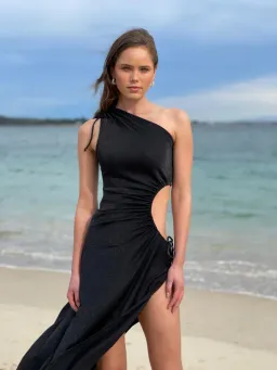 Sonya Moda Nour Shimmer Dress Black Size 8 for rent on The Volte - image 2