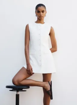 Anna Quan Sofia Mini Dress in Boucle Size 8 for rent on The Volte - image 3